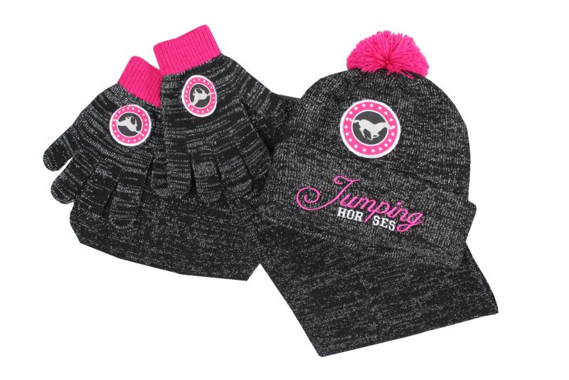 Vinter sæt Børn | Sort/Pink thumbnail