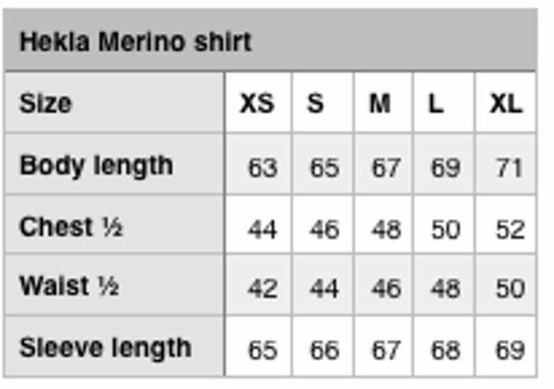 karlslund-hekla-shirt-merino-uld-størrelsesskema