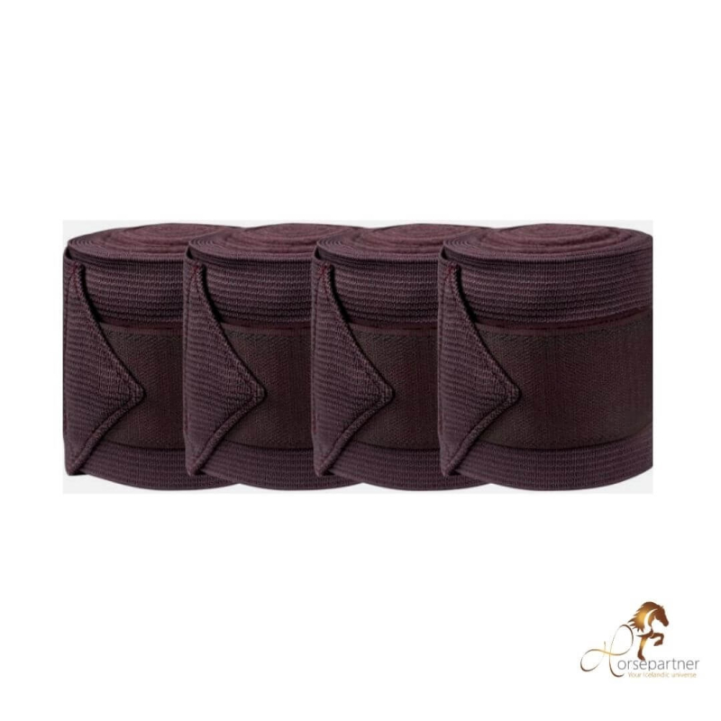 Bandage "Combi" Elastik/Fleece | Brun thumbnail
