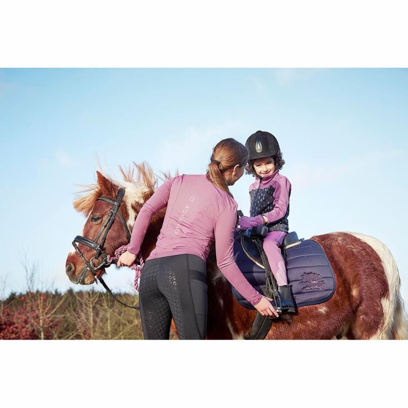 Equipage ridebukser til børn pink miljø