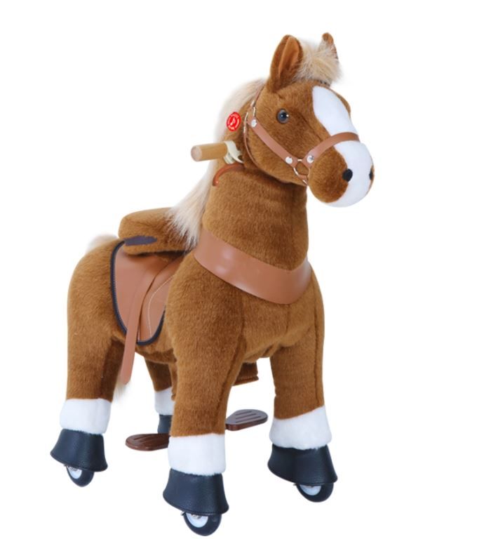 Pony Cycle lille model i lys brunmed håndbremse