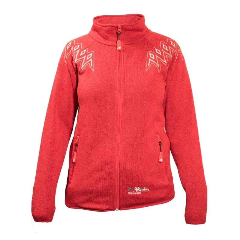 Karlslund "Reykur" fleece sweater i Rød thumbnail