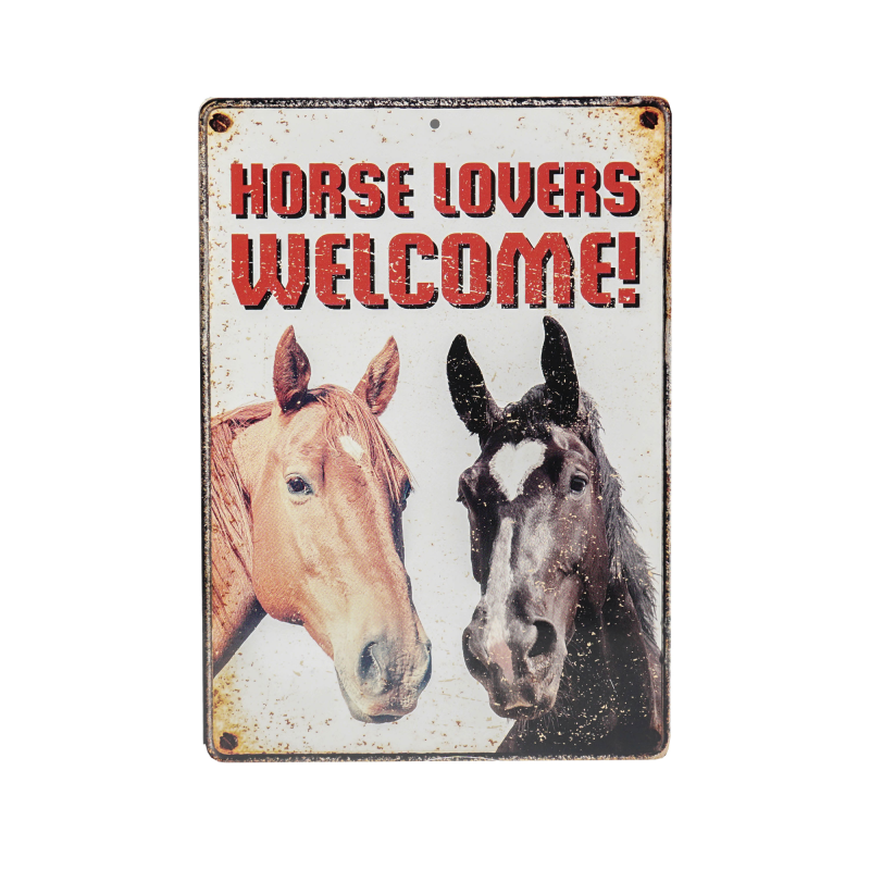 Skilt "Horse Lovers Welcome" thumbnail
