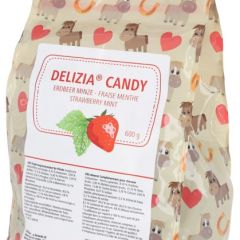 Delizia godbidder jordbær og mint 600 gram