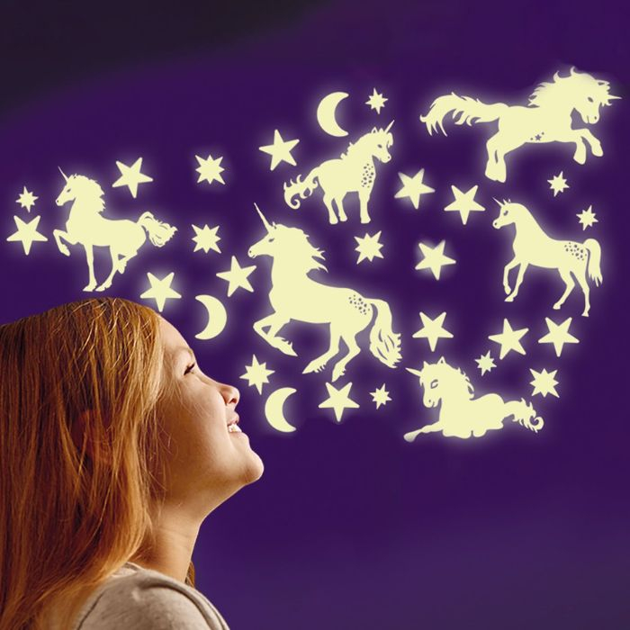 Lysende stjerner & unicorn thumbnail