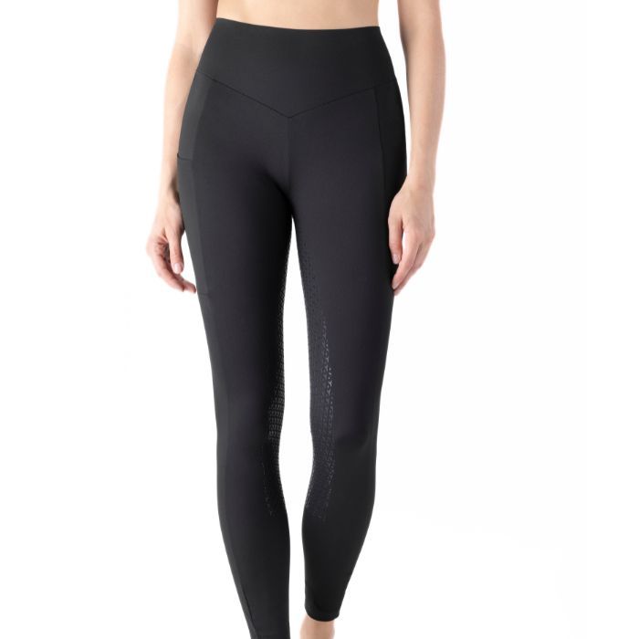Equiline Tights "Gadrifh" i Sort front