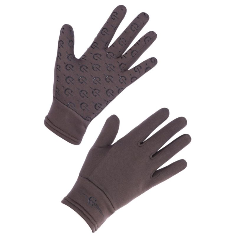 Brune ridehandsker