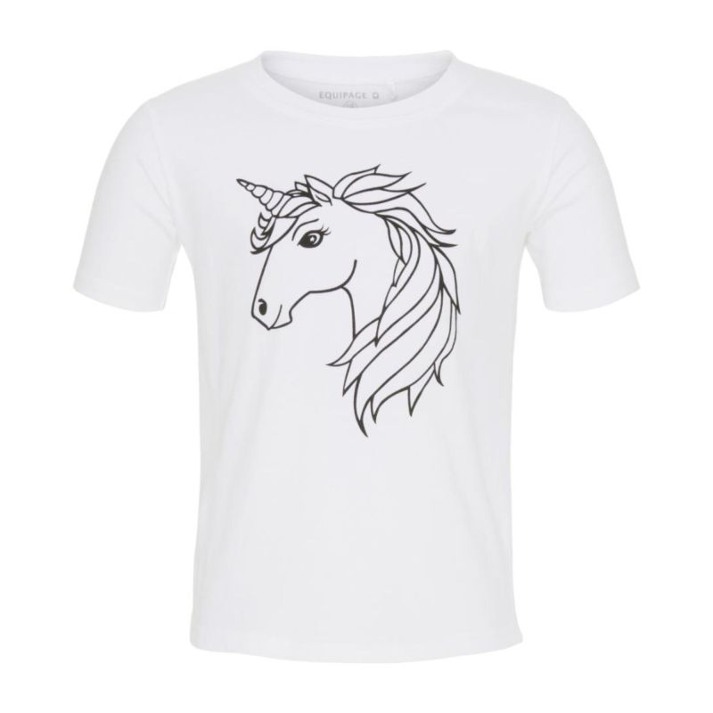Mal selv t-shirt børn med hestemotiv