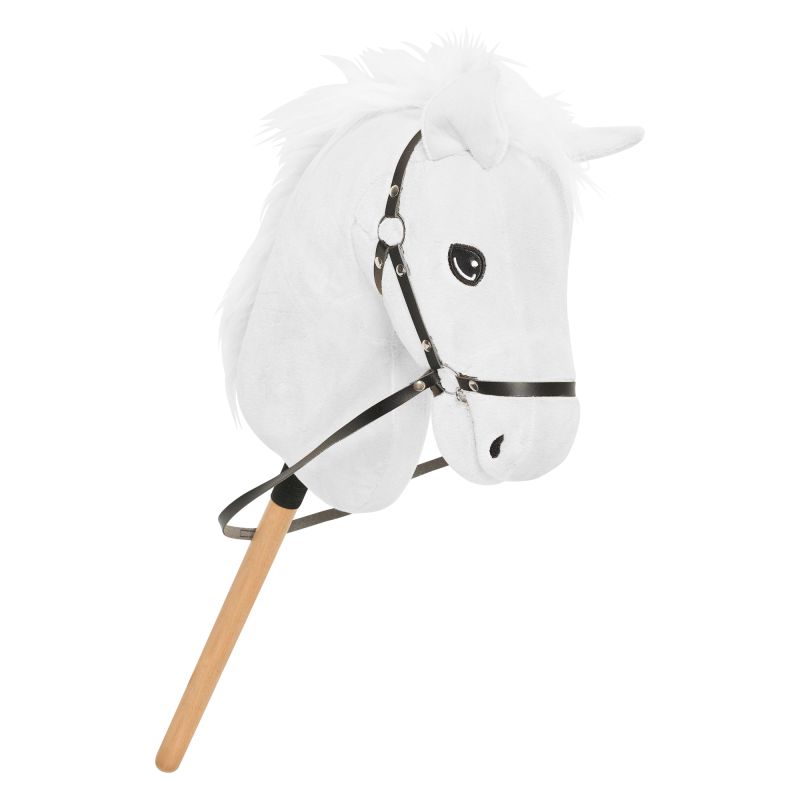 Kæphest i hvid75 cm.